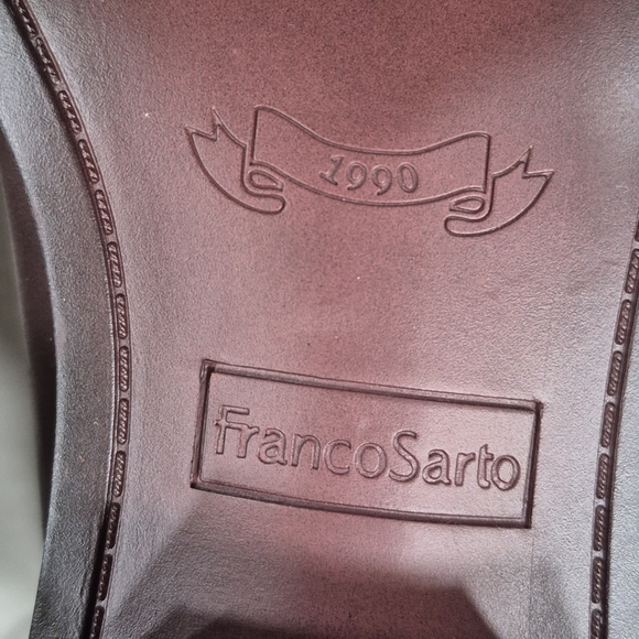 Franco Sarto Gracelyn ankle boots women's 8.5 dark brown soft leather side zip - Picture 11 of 15